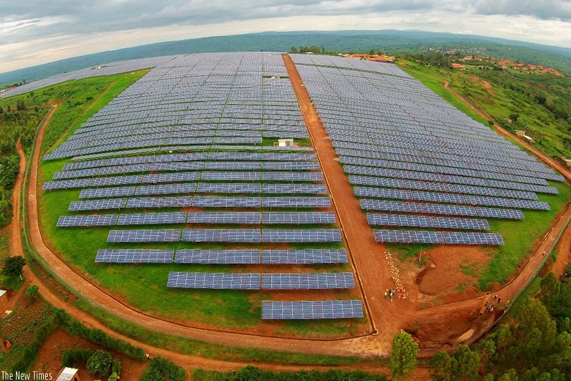 A Gigawatt solar power farm in Rwamagana District. Rwanda and other COMESA states face power generation gaps, which is affecting growth. (Net photo.)