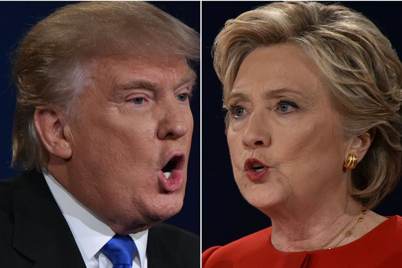 Donald Trump and Hillary Clinton are going head to head in one of the most talked about elections in recent history. (Net Photo)