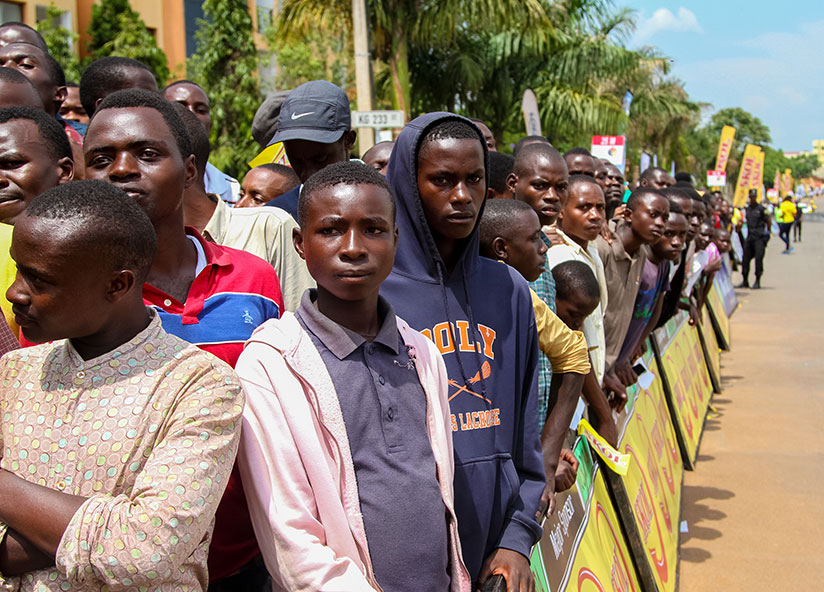 Fans lined the streets to catch a glimpse of the race. / Faustin Niyigena