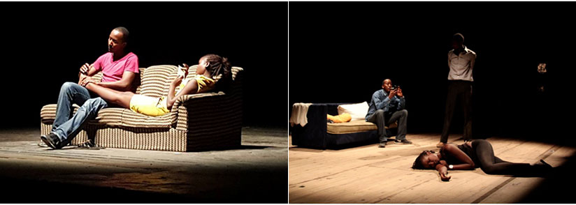 LEFT: A scene from the play. 