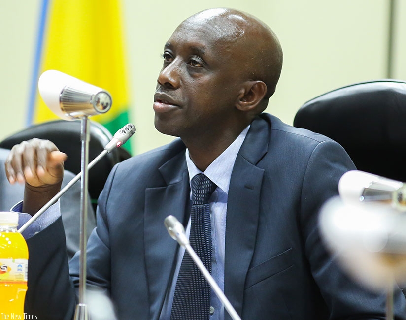 Minister for local government Francis Kaboneka. (Nadege Imbabazi.)