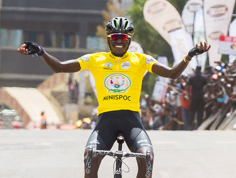 On top of winning the race, Ndayisenga also clinched the best young rider award, best African rider award and best Rwandan rider award. / Faustin Niyigena
