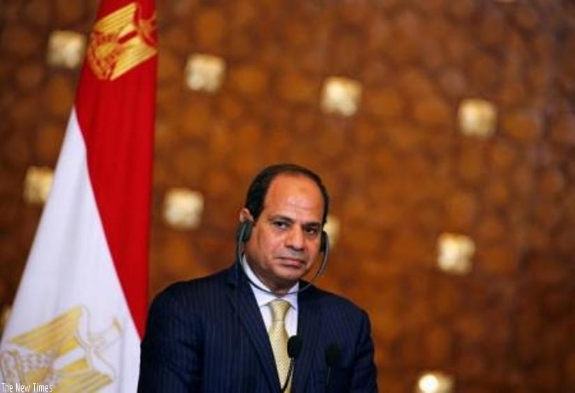 Egypt's President Abdel Fattah al-Sisi attends a news conference (Net photo)