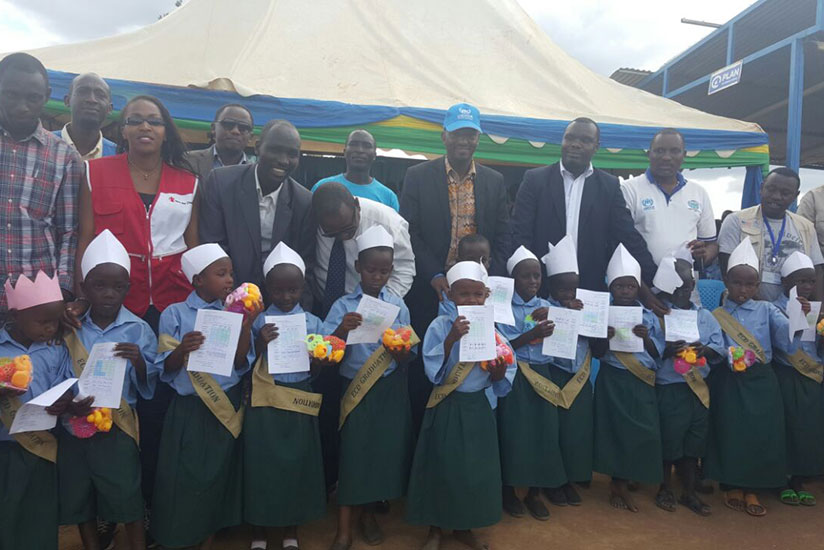 Burundian refugee children under the early childhood development programme who graduated last week. They will join primary school next academic year. / Frederic Byumvuhore