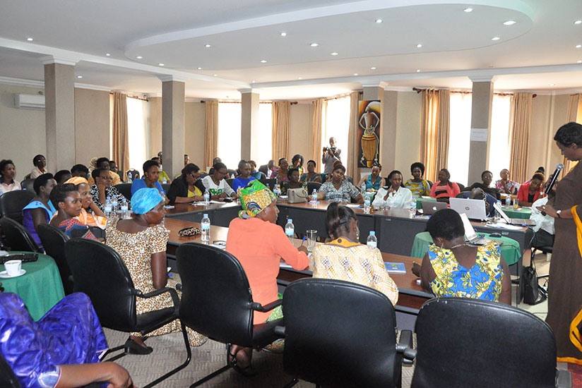 Women leaders follow proceedings during the training. / Donata Kizza