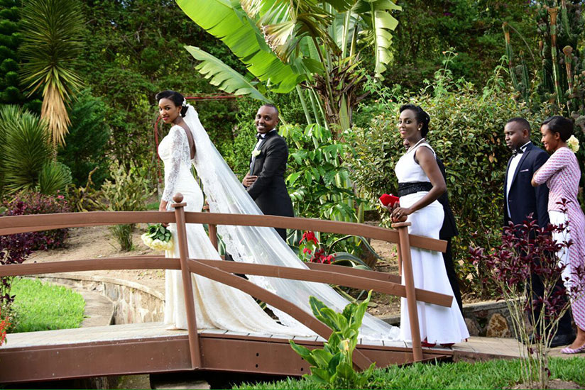 The Kigenzas on their wedding day. / Courtesy