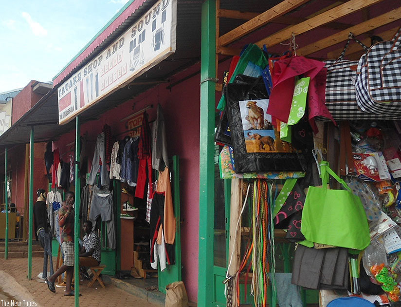 Nyarugenge District recently outlawed display of goods on verandas. / File