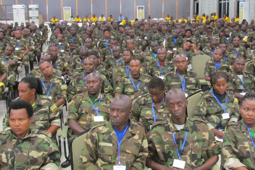 Health workers listen to briefing at the beginning of the civic education. (Photos by Hudson Kuteesa)
