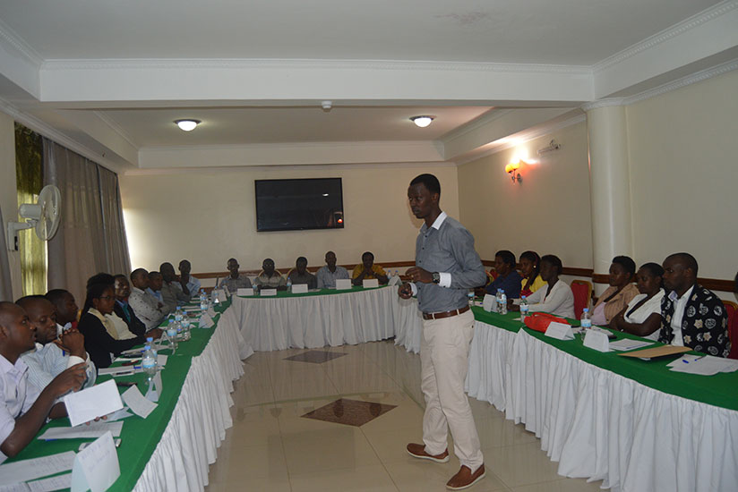 Teachers attend the training on sex education in Kigali last week. / Francis Byaruhanga