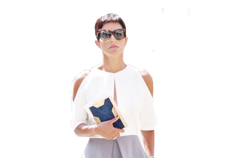 A cold shoulder top is great for a night out.  (Net)