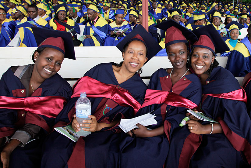 Graduates celebrate after being conferred upon their degrees last year. Students should be encouraged to follow their passion when choosing a career. / File photo