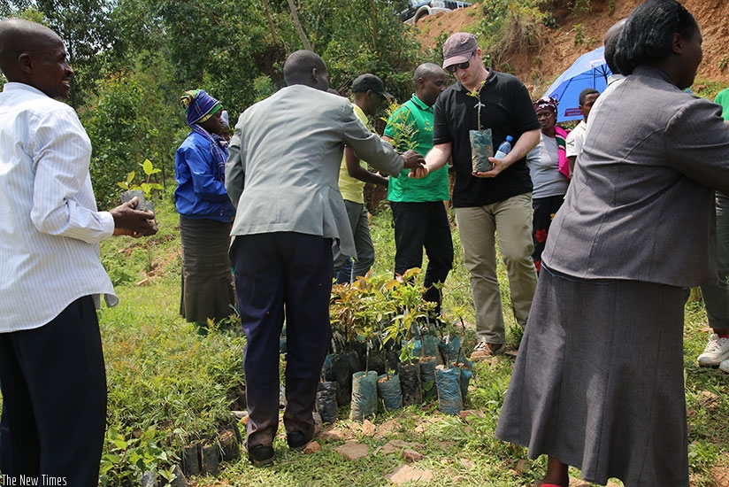 Agro-forestry seedlings are prepared for planting under the project. (M. Nkurunziza)