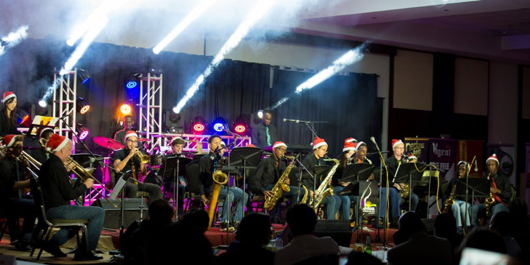 Injyana ensembles in a recent show at Kigali Serena hotel. / Sharon Kantengwa