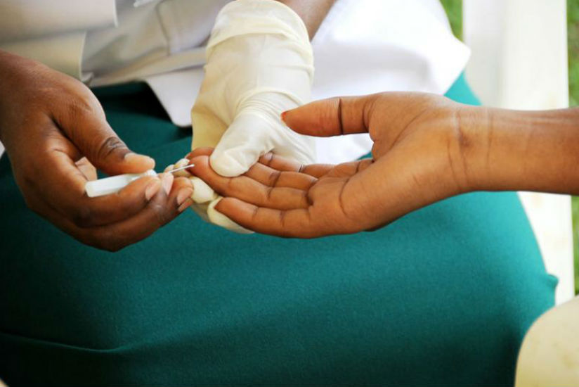 HIV test at King Faisal Hospital Kigali. / File