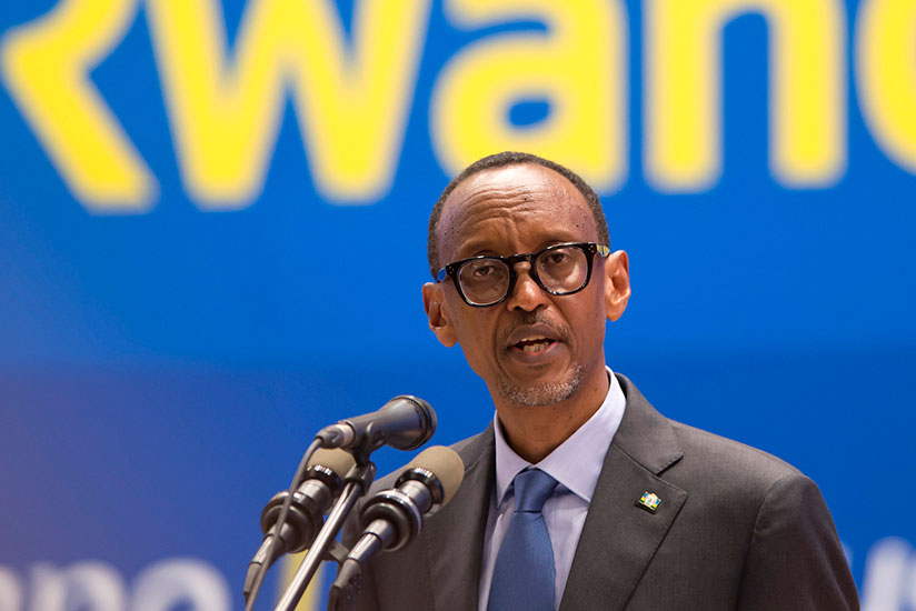 President Kagame delivering the State of the Nation at Kigali Convention Centre. / Village Urugwiro