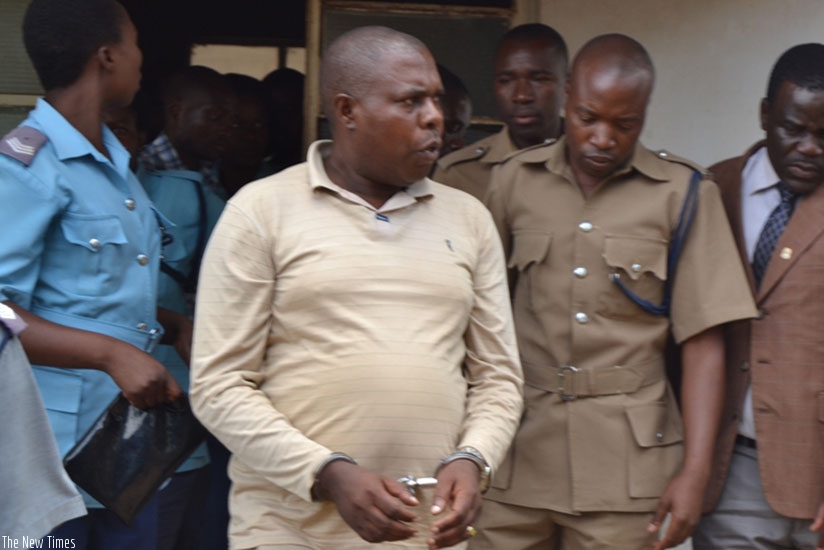 Murekezi leaves courtroom on Tuesday. (File)
