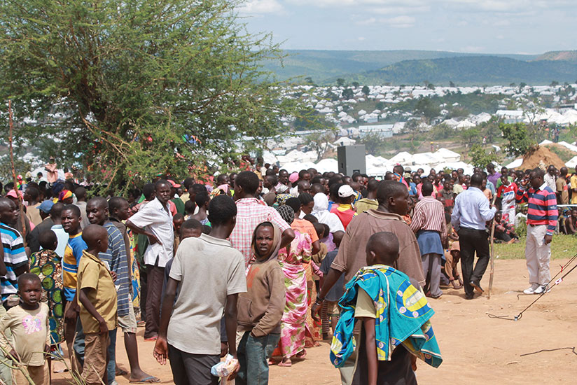 Refugees in Muhama camp. / Courtesy
