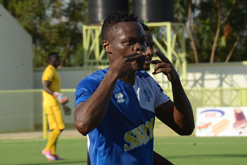 Last season's Player of the Year, Kwizera, has scored five goals and will be looking to add to his tally against Musanze this afternoon. / File photo