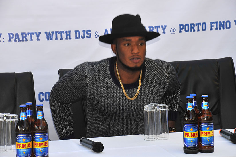 The Ben during a presser. He will perform at East African Party on January 1, 2017. / Julius Bizimungu