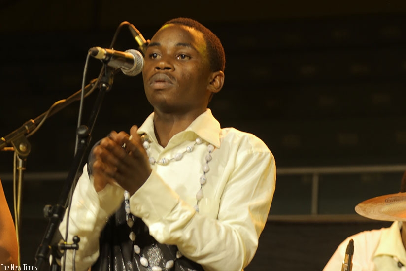 Frodouard Twizerimana, aka Limu, performing. (Triphomus  Muyagu.)