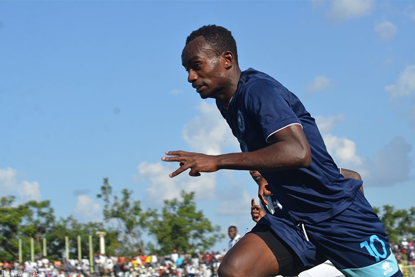 Usengimana has scored 8 goals in ten league matches this season.  (S. Ngendahimana)