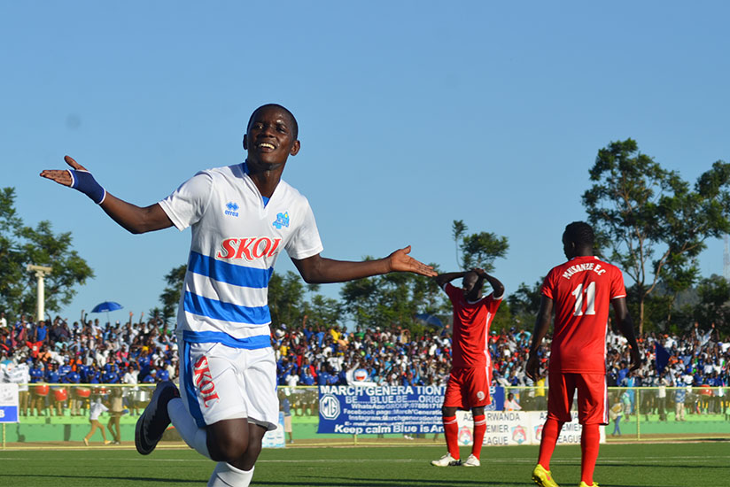 Rayon Sports Burundian youngster Shassir Nahimana is the league top scorer with 10 goals in 11 matches. / Sam Ngendahimana