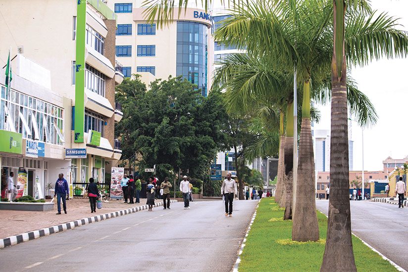Pediatrians take a walk in the car-free-zone that is set to undergo redevelopment. / File