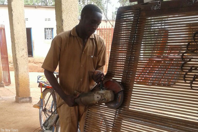 One of the youth working at the centre. / Appolonia Uwanziga.  