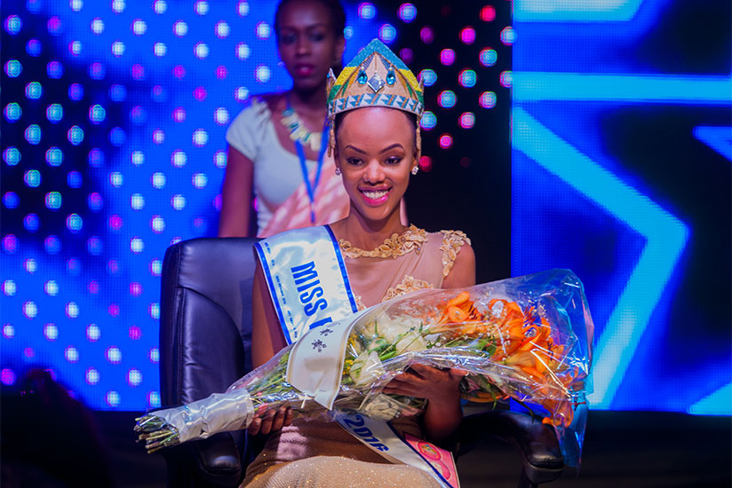 Jolly Mutesi, 20, was the first Miss Rwanda to take part in the Miss World pageant. / File