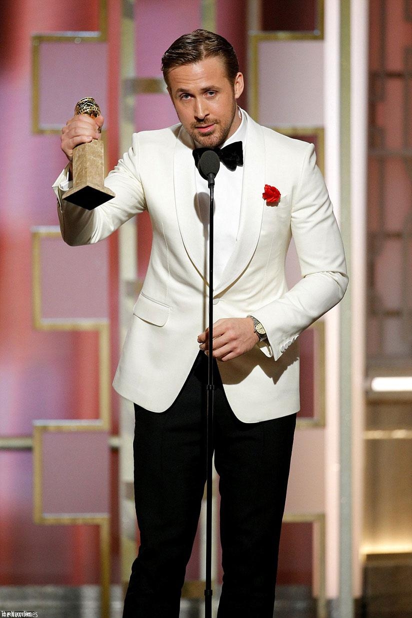 Ryan Gosling dedicated the big win to his 'sweetheart' Eva Mendes and her brother Juan Carlos Mendez, who had passed away due to cancer back in April. (Net Photos)