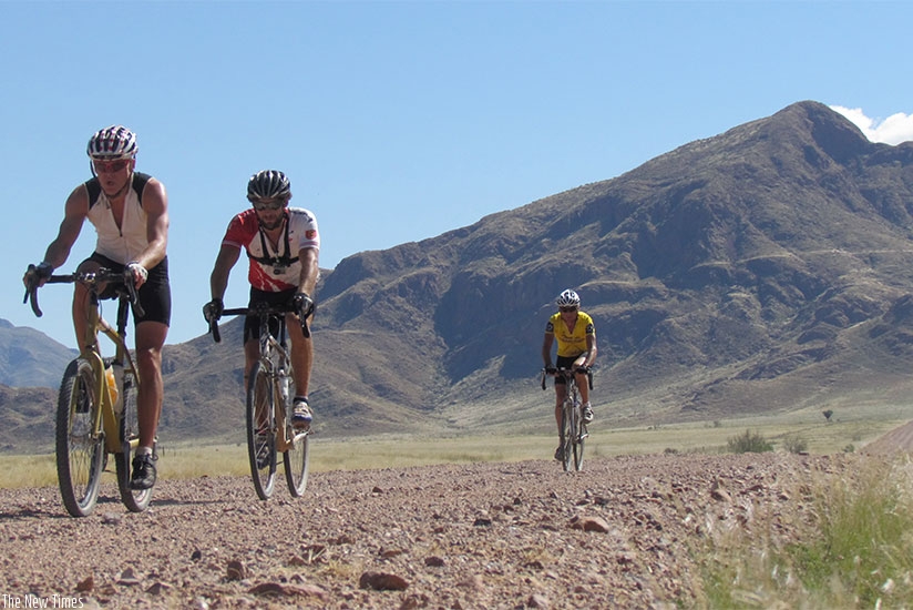 Jorg, Paul spencer and Paul Wolfe some of the riders who took part in expendition last year. Courtesy