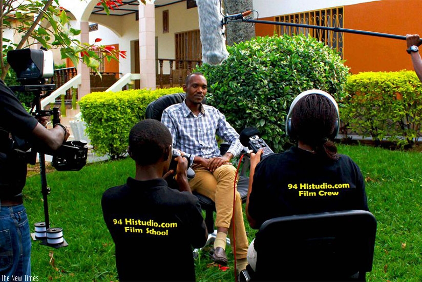 94Hi Film School students in a practical session at the film school. The school offers opportunities for aspiring filmmakers. Courtesy.