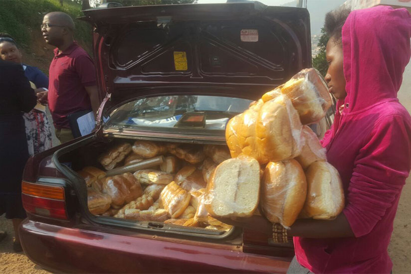 Loaves of bread were confiscated by REMA in addition to paying Rwf300,000 of fines. / Michel Nkurunziza