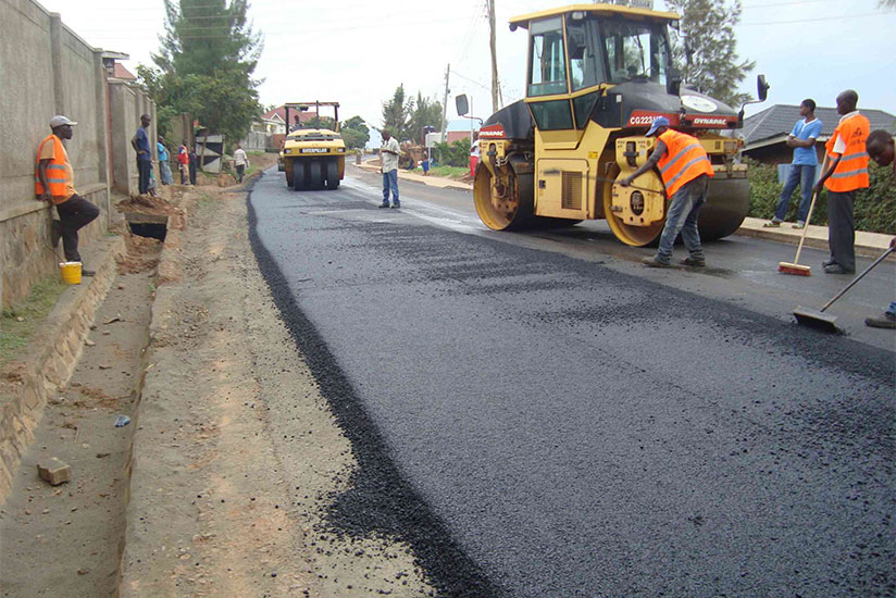 Road construction works in Kigali. / File
