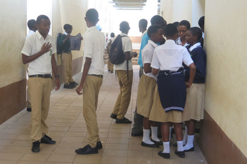 Students interact during break time. Handling students' concerns fairly can help boost academic performance. / Lydia Atieno