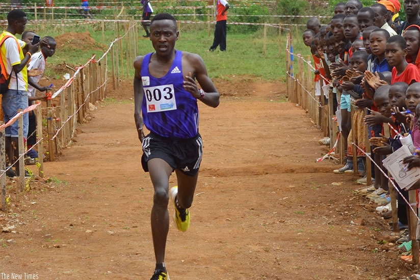 Upcoming youngster James Sugira was Rwanda's best performer at Uganda Xcountry Championship, finishing in the 15th place . (Sam Ngendahimana)