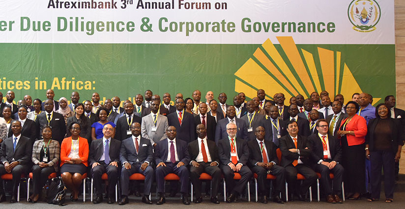 Afreximbank third annual forum delegates pose for a group photograph at last year's event in Kigali. Rwanda is positioning itself as a top conference hub in the region. / File