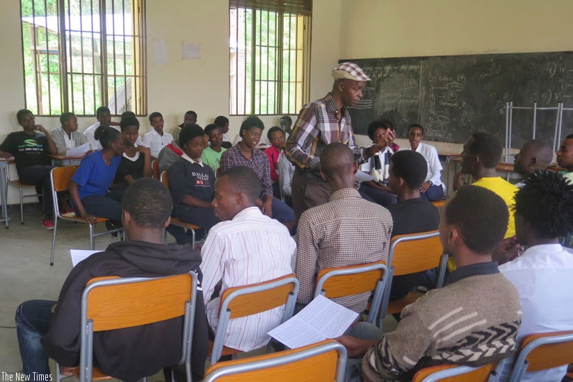 University students engage in a group discussion. For one to excel in evening classes, they ought to have good time management skills. / Lydia Atieno. 