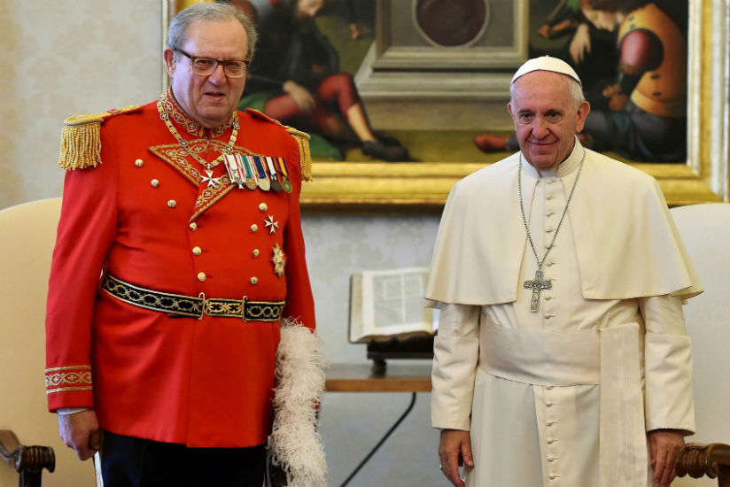 Matthew Festing has resigned as leader of the Knights of Malta after a conflict that tested the authority of Pope Francis. / Reuters