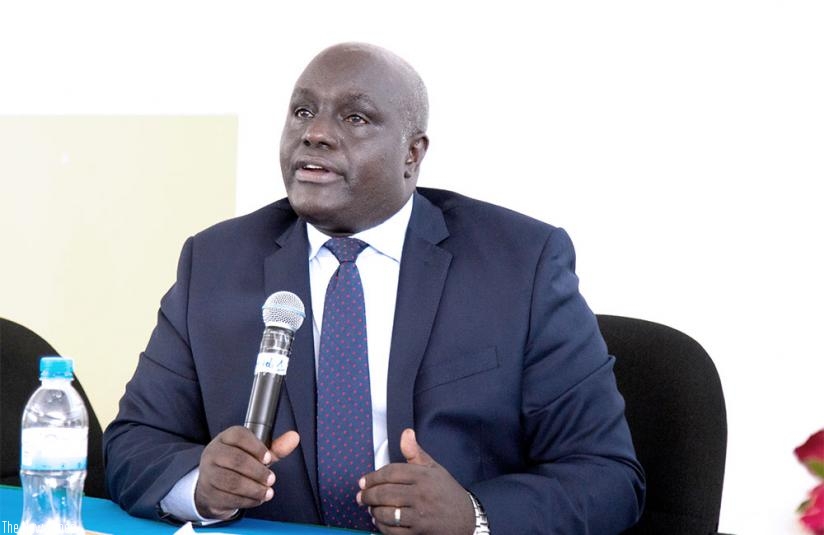 Prof. Kigabo speaks during the conference in Kigali yesterday. Nadege Imbabazi.