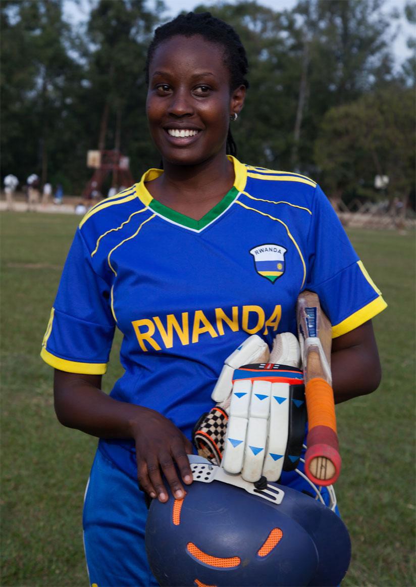 Cathia Uwamahoro is one of the country's experienced women cricket players. / File photo