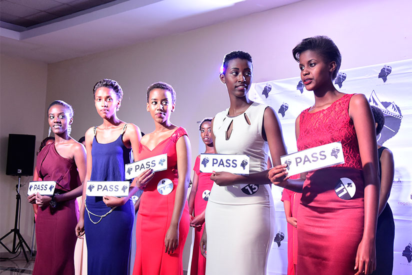 The five girls who were selected to represent the city of Kigali. / Photos: Julius Bizimungu