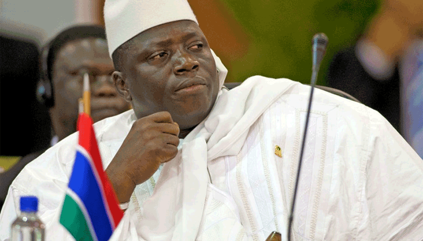 Yahya Jammeh had to be forced out of the presidency following an election defeat.  Net photo   