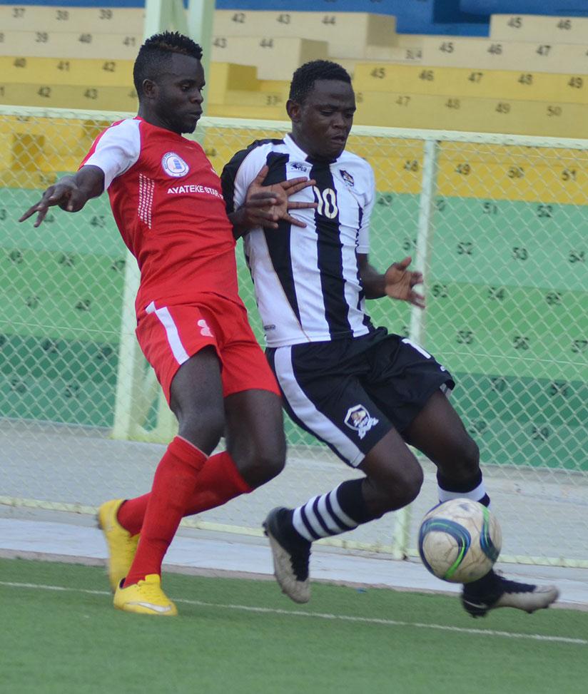 APR FC will go into the Zanaco clash with a host of injuries to several key players, among them midfielder Muhadjiri Hakizimana (right). / Sam Ngendahimana