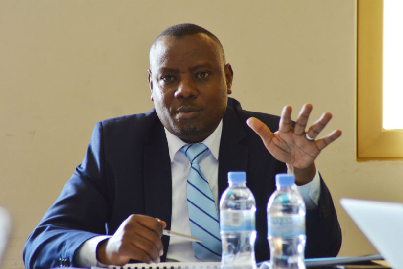 Munyakazi addresses MPs on Thursday. / Sam Ngendahimana