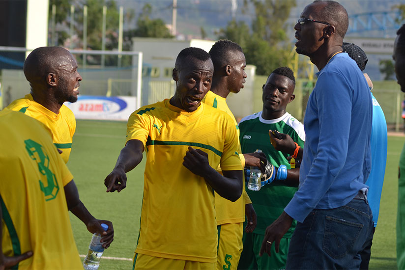 Nshimiyimana, right, and his players will be out to make amends for their 1-0 loss to Sunrise FC in the corresponding fixture. / Sam Ngendahimana