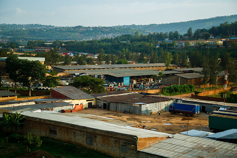 Gikondo Industrial Zone before some of the pictured manufacturing plants were relocated to Kigali Special Economic Zone. Rwanda Environment Management Authority is considering crea....