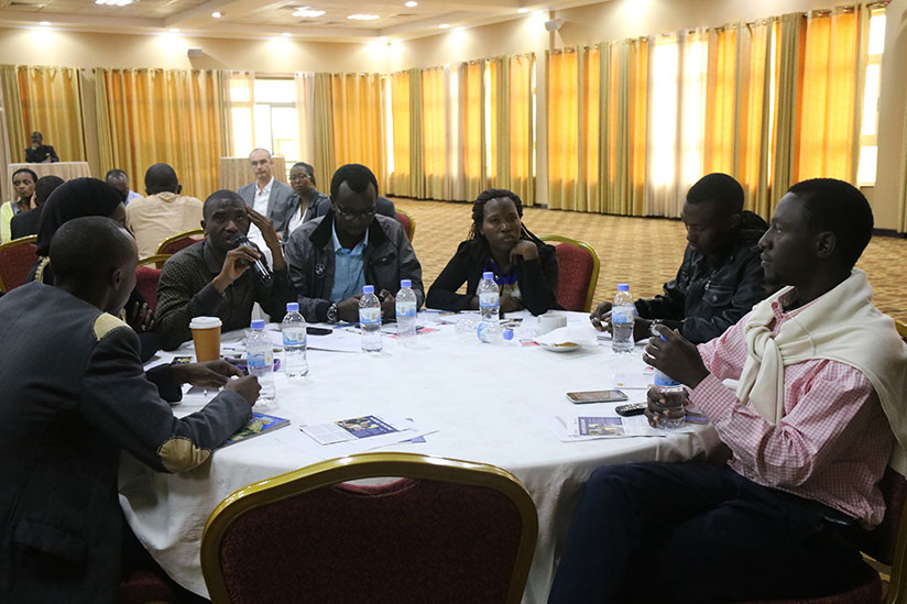 Participants share ideas on how to promote early literacy during the workshop. / Courtesy photo. 