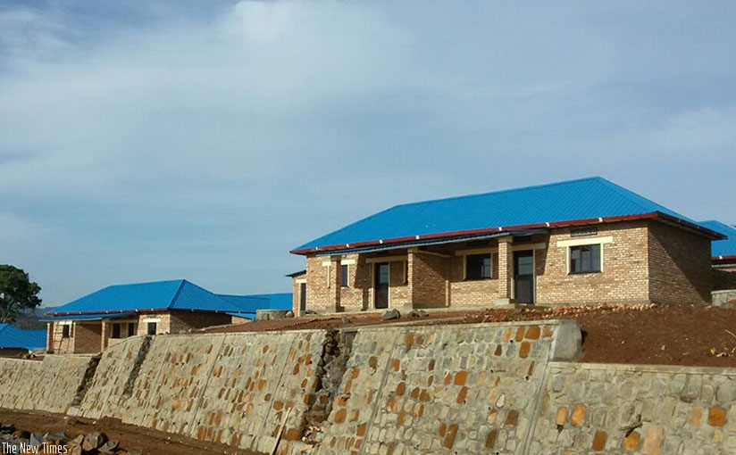 Some of the houses built for relocated families in Kibeho and Munini sectors. / Courtesy.