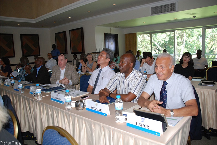 Some of the participants at the retreat in Rubavu yesterday. (Courtesy)